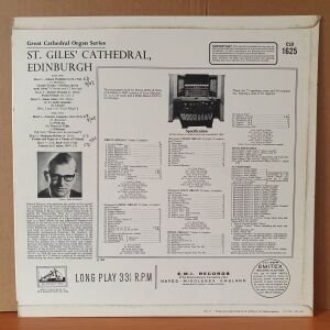 ST. GILES' CATHEDRAL, EDINBURGH / HERRICK BUNNEY (1965) - LP 2.EL PLAK