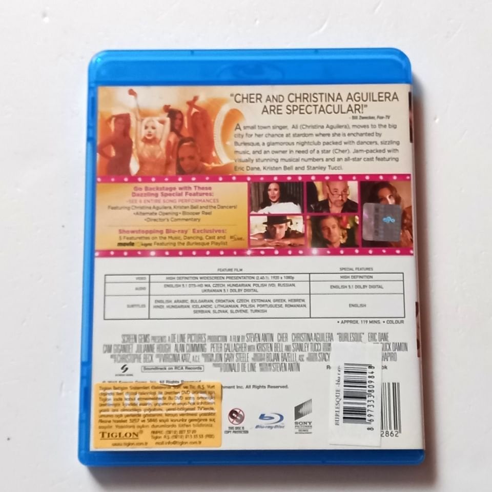 BURLESQUE - CHER, CHRISTINA AGUILERA - YÖN.: STEVEN ANTIN - BLU-RAY 2.EL