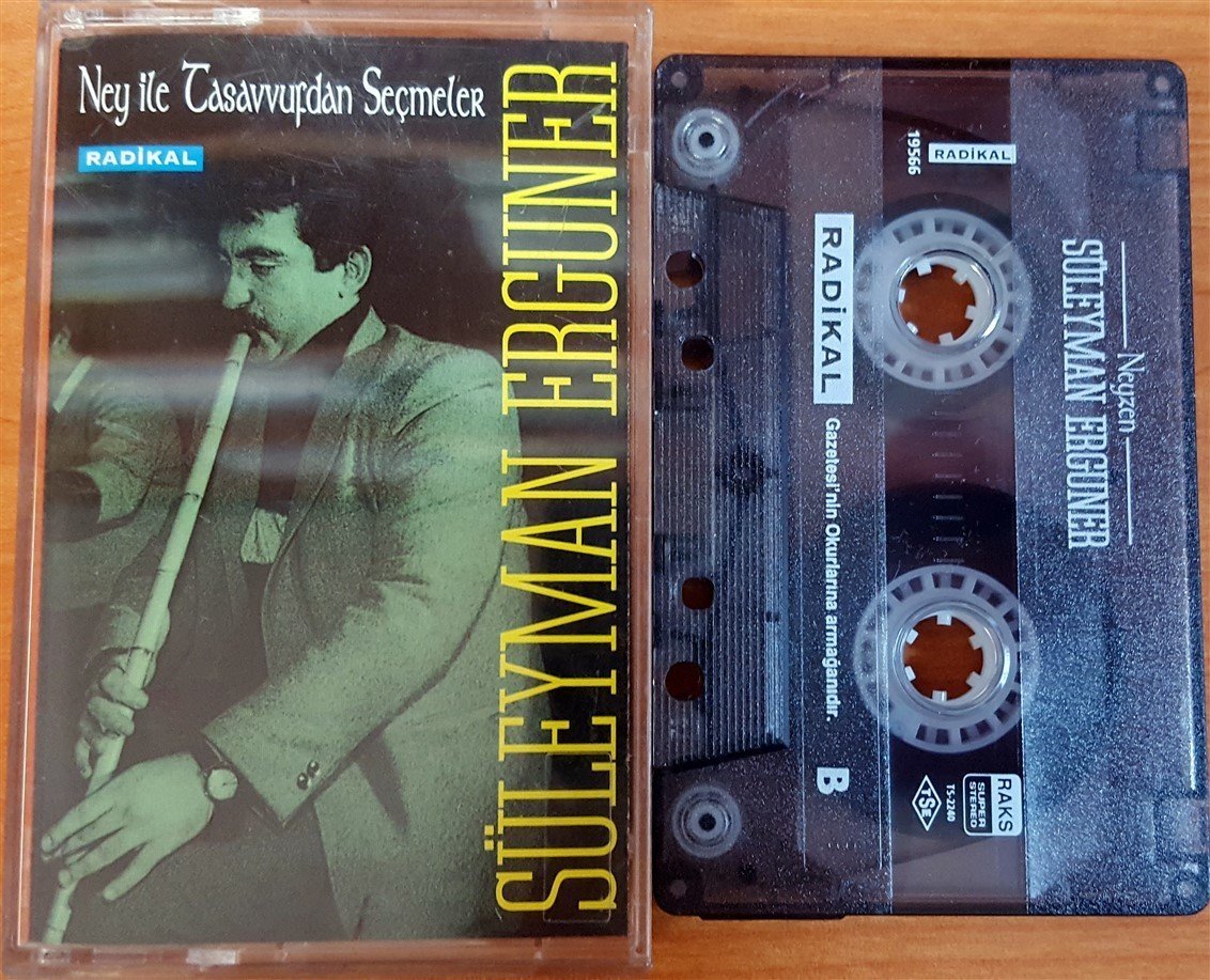 SÜLEYMAN ERGUNER - NEY İLE TASAVVUFDAN SEÇMELER / RADİKAL GAZETESİ PROMO KASET 2.EL