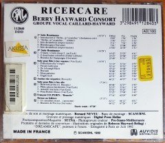RICERCARE / BERRY HAYWARD CONSORT / GROUPE VOCAL CAILLARD-HAYWARD (1992) BNL PRODUCTIONS CD SIFIR