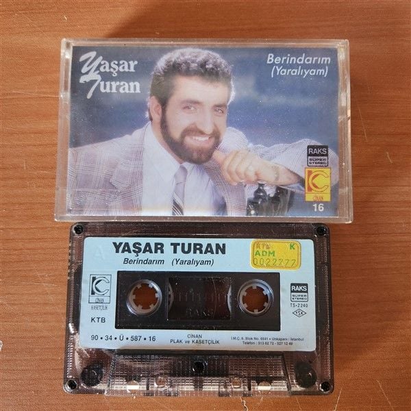 YAŞAR TURAN - BERİNDARIM / YARALIYAM (1990) - KASET 2.EL