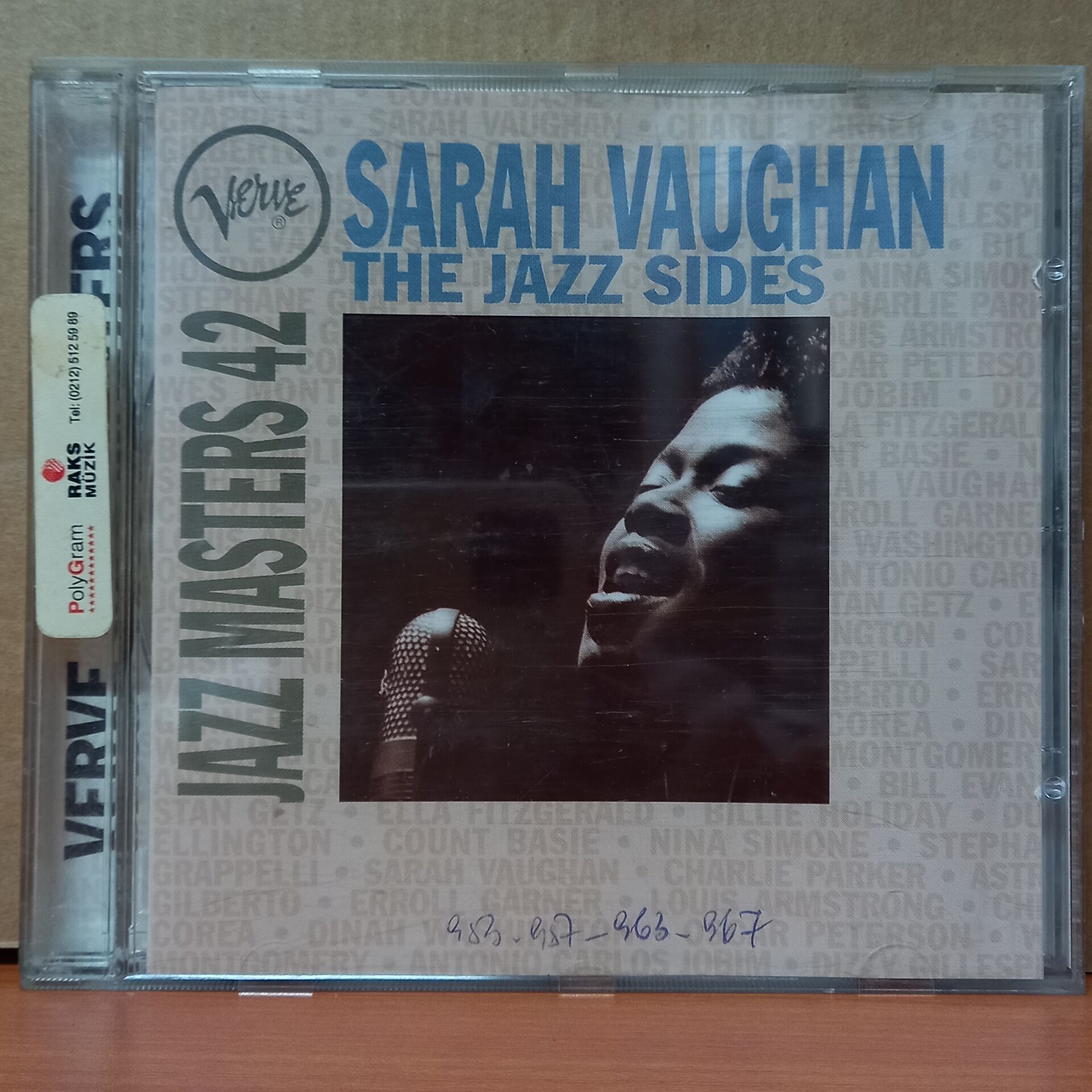 SARAH VAUGHAN – THE JAZZ SIDES / VERVE JAZZ MASTERS 42 (1995) - CD 2.EL