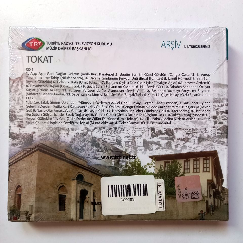 TOKAT / İL İL TÜRKÜLERİMİZ / TRT ARŞİV SERİSİ 298 - CD SIFIR