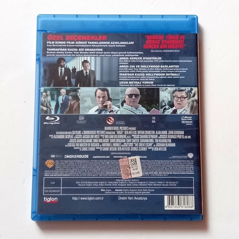 OPERASYON: ARGO / ARGO - BEN AFFLECK, BRYAN CRANSTON, ALAN ARKIN, JOHN GOODMAN - YÖN.: BEN AFFLECK - BLU-RAY 2.EL
