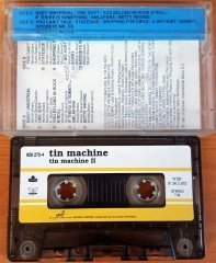 TIN MACHINE - II (1991) YONCA CASSETTE MADE IN TURKEY ''USED'' PAPER LABEL