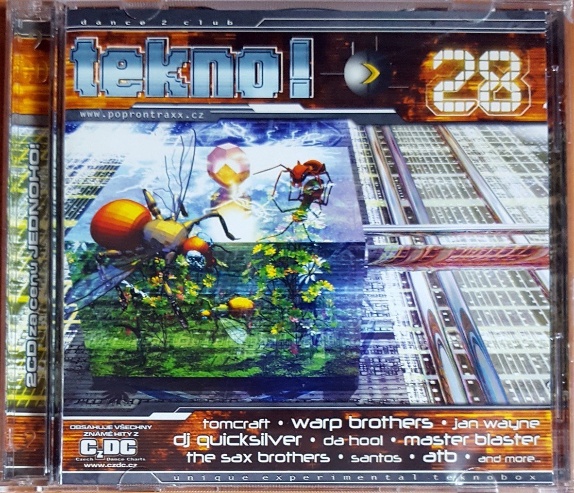 TEKNO! 28 / TOMCRAFT, WARP BROTHERS, JAN WAYNE, DJ QUICKSILVER, ATB, SANTOS (2003) 2CD 2.EL