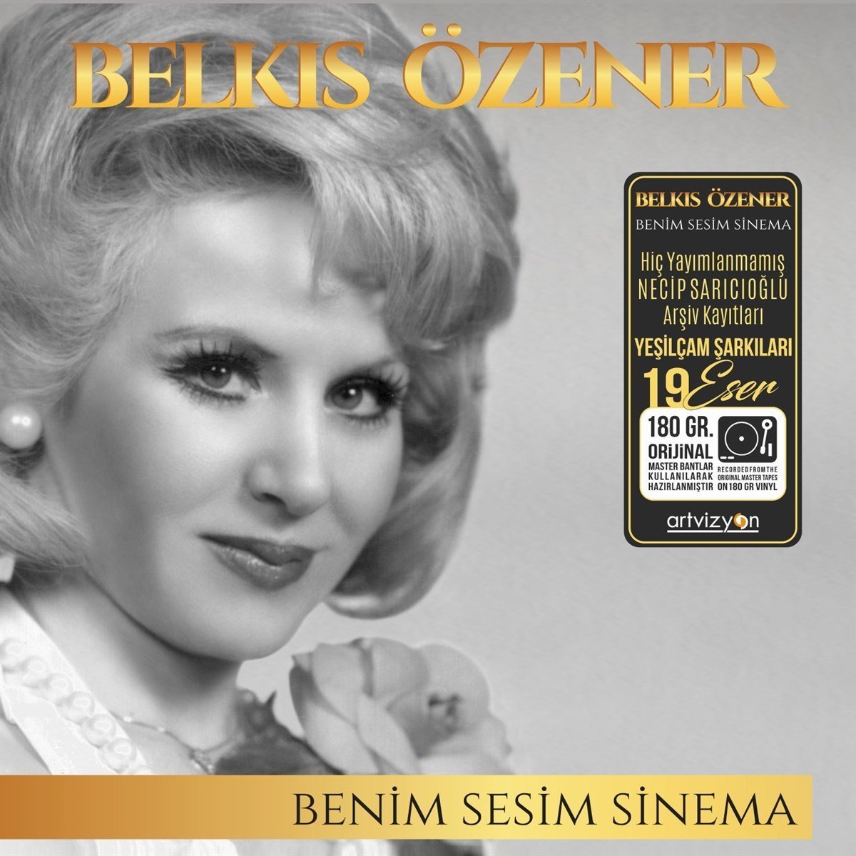 BELKIS ÖZENER - BENİM SESİM SİNEMA / YEŞİLÇAM ŞARKILARI - LP 180GR 2021 BASIM SIFIR PLAK