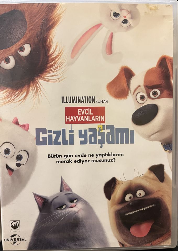 THE SECRET LIFE OF PETS - EVCİL HAYVANLARIN GİZLİ YAŞAMI - ANİMASYON - DVD 2.EL