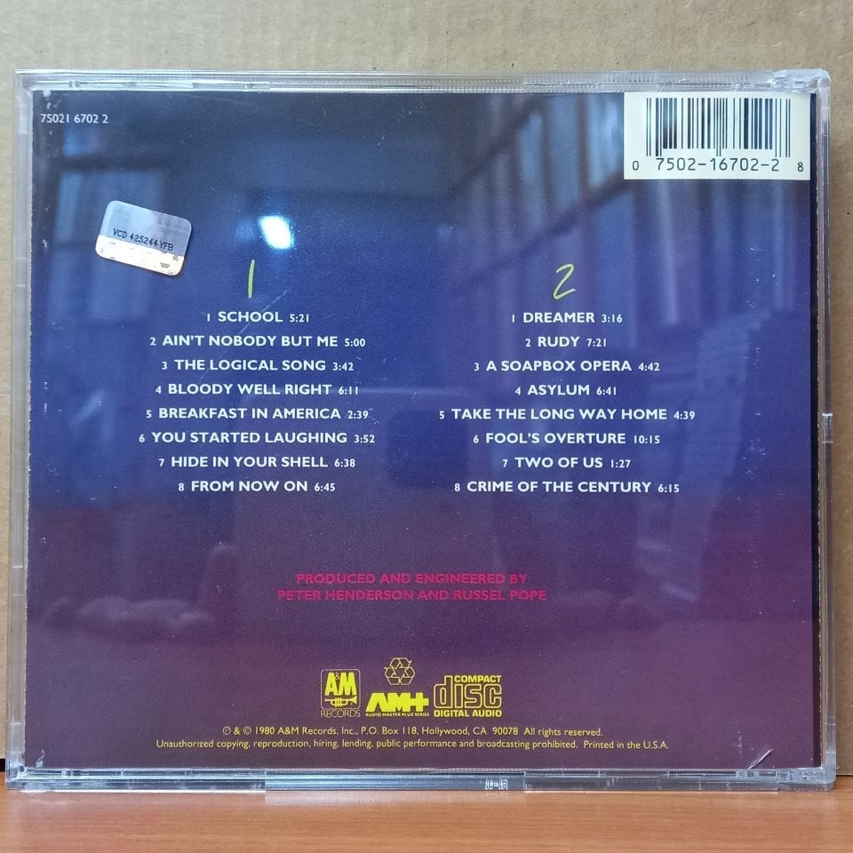SUPERTRAMP – PARIS (1980) - 2CD 2.EL