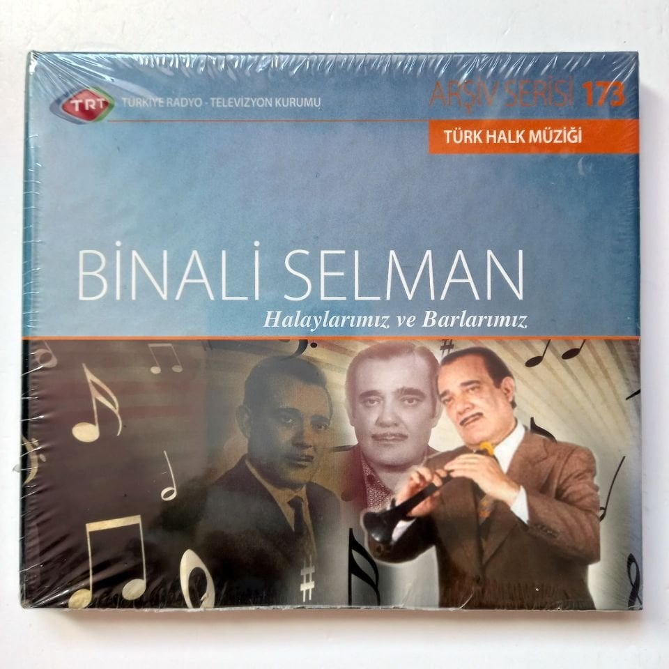 BİNALİ SELMAN - HALAYLARIMIZ VE BARLARIMIZ / TÜRK HALK MÜZİĞİ / TRT ARŞİV SERİSİ 173 - CD SIFIR