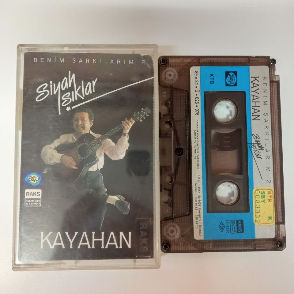 KAYAHAN - SİYAH IŞIKLAR / BENİM ŞARKILARIM 2 (1989) - KASET 2.EL