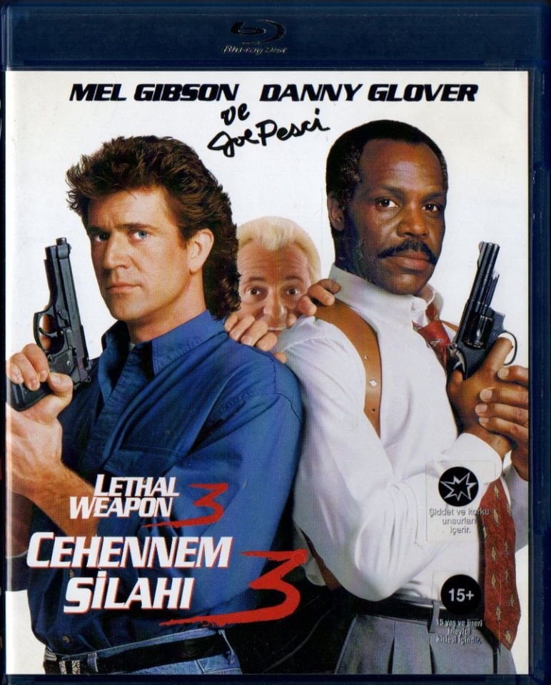 LETHAL WEAPON 3 - CEHENNEM SİLAHI 3 - MEL GIBSON, DANNY GLOVER - BLU-RAY 2.EL