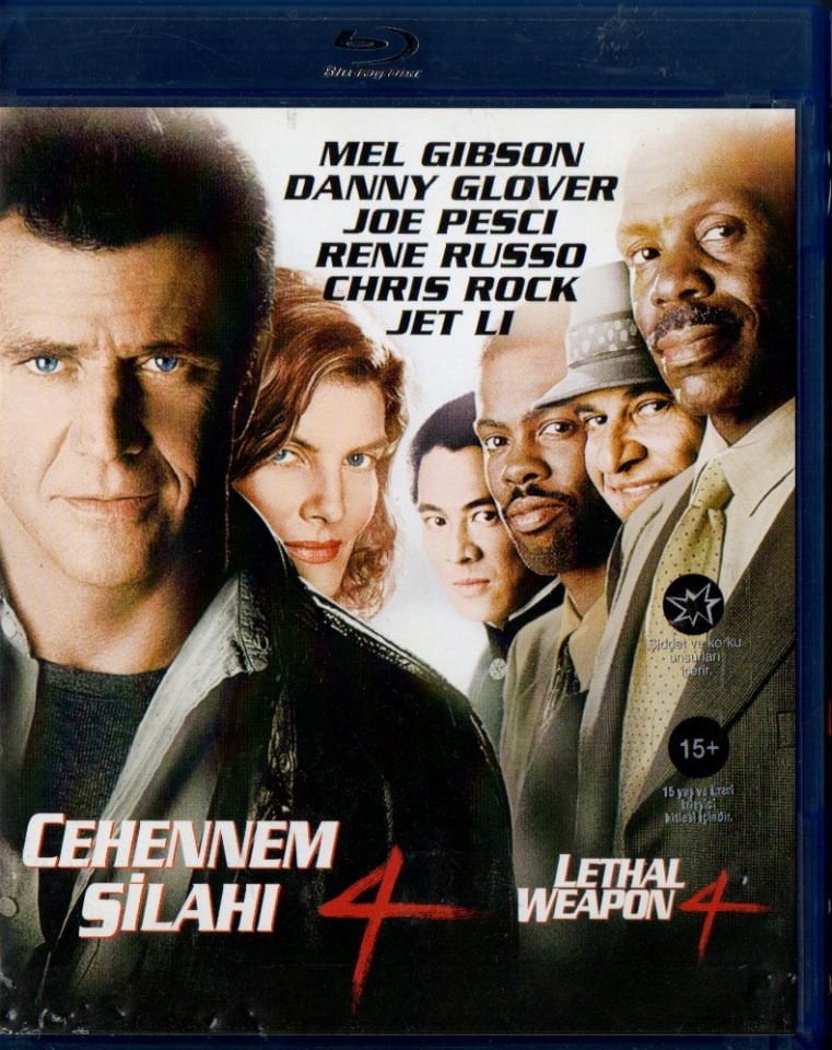 LETHAL WEAPON 4 - CEHENNEM SİLAHI 4 - MEL GIBSON, DANNY GLOVER - BLU-RAY 2.EL