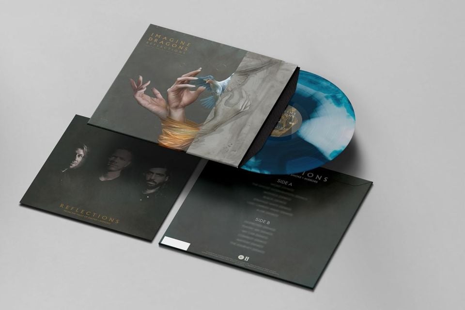 IMAGINE DRAGONS - REFLECTIONS / FROM THE VAULT OF SMOKE + MIRRORS) (2025)  - LP OCEAN BLUE MARBLED COLOURED EDITION SIFIR PLAK