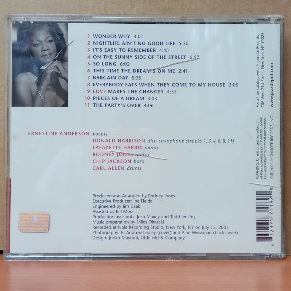 ERNESTINE ANDERSON – LOVE MAKES THE CHANGES (2003) - CD 2.EL
