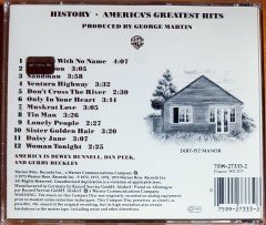 AMERICA - GREATEST HITS / HISTORY (1986) CD 2.EL