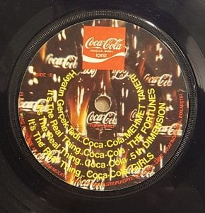 COCA COLA - HAYATIN GERÇEK TADI (MEHMET TANERİ) -  7'' 45 DEVİR KAPAKSIZ 2.EL