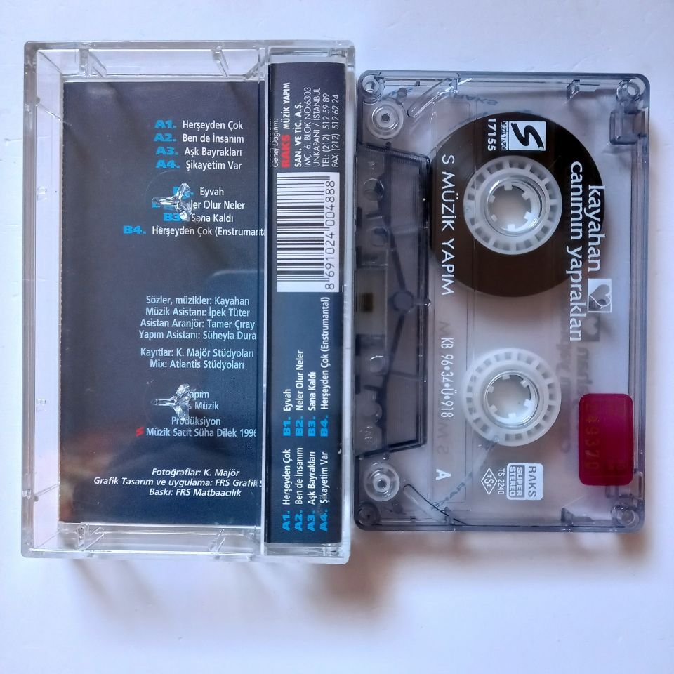 KAYAHAN - CANIMIN YAPRAKLARI (1996) - KASET 2.EL