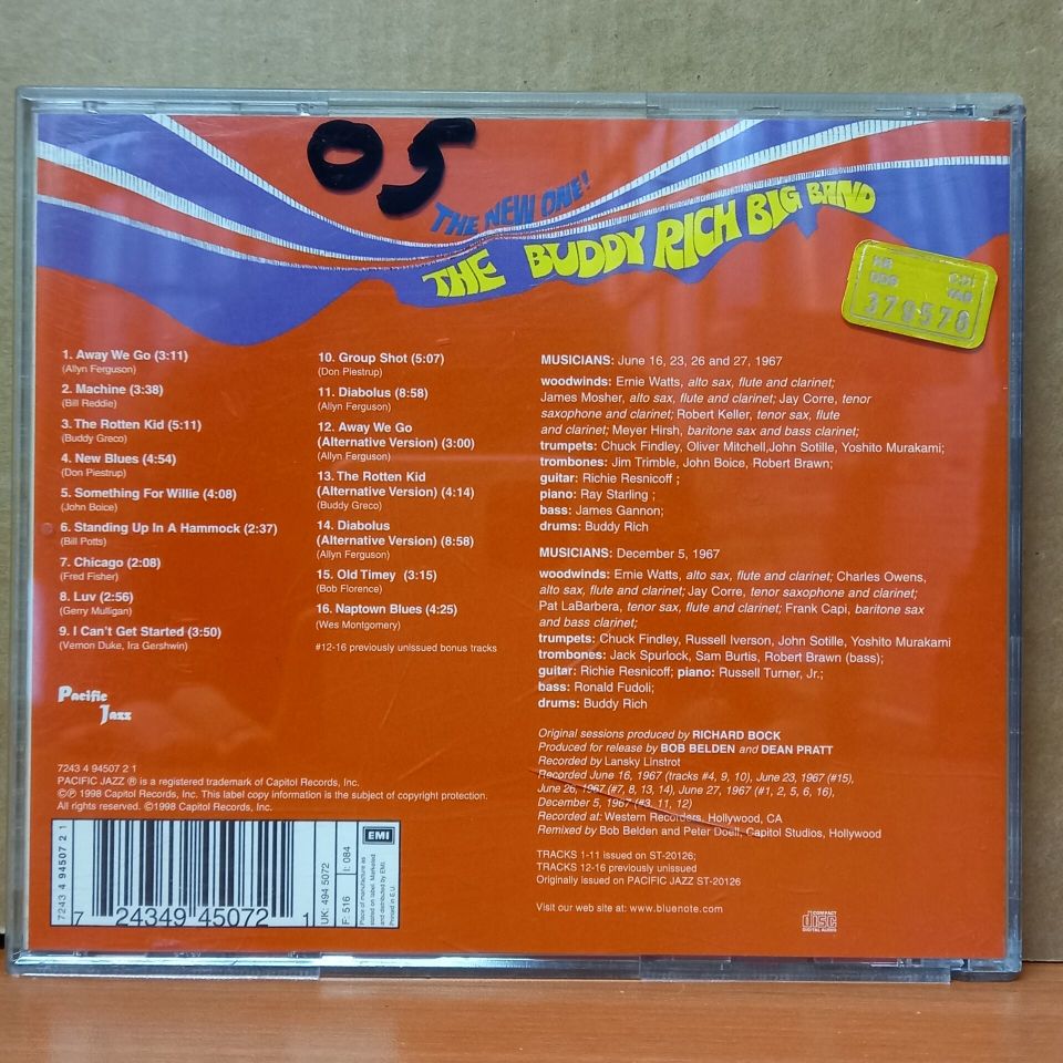 THE BUDDY RICH BIG BAND – THE NEW ONE (1998) - CD 2.EL