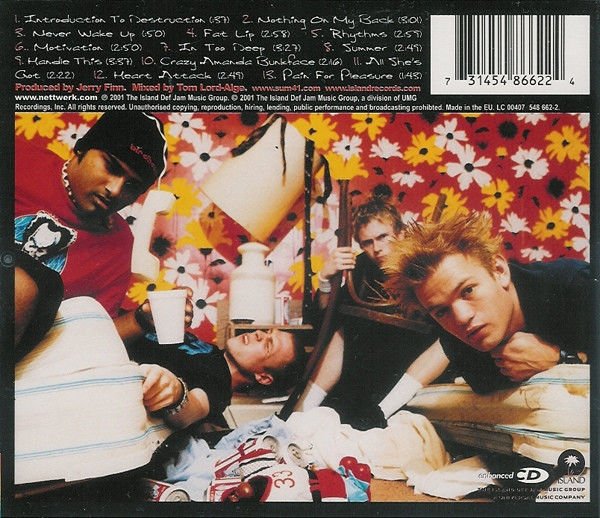 SUM 41 – ALL KILLER NO FILLER (2001) - CD REISSUE JEWEL CASE AMBALAJINDA SIFIR
