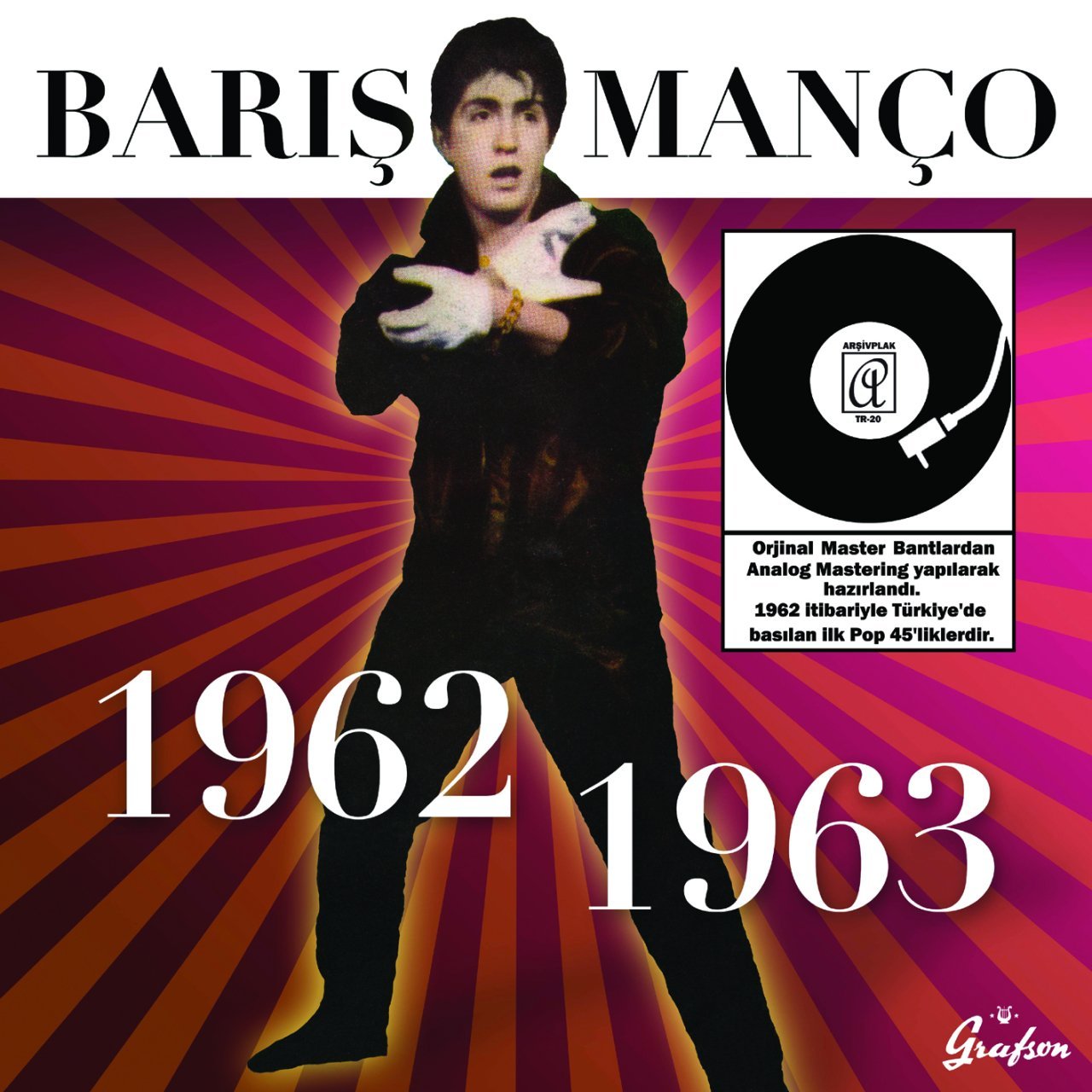 BARIŞ MANÇO - 1962-1963 - LP COMPILATION 2019 LTD EDT POSTERLİ SIFIR PLAK