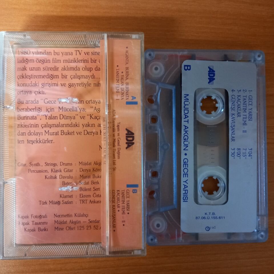 MÜJDAT AKGÜN - GECE YARISI (1987) - KASET 2.EL