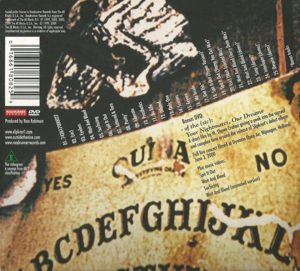 SLIPKNOT – SLIPKNOT (1999) - CD+DVD 2009 REISSUE 10TH ANNIVERSARY EDITION DIGIPAK AMBALAJINDA SIFIR