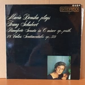 MARIA DONSKA PLAYS FRANZ SCHUBERT / PIANFORTE SONATA IN C MINOR D.958, EIGHTEEN VALSES SENTIMENTALES D.779 (1965) - LP 2.EL PLAK
