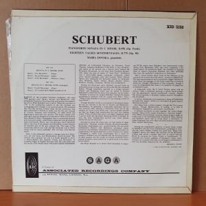 MARIA DONSKA PLAYS FRANZ SCHUBERT / PIANFORTE SONATA IN C MINOR D.958, EIGHTEEN VALSES SENTIMENTALES D.779 (1965) - LP 2.EL PLAK