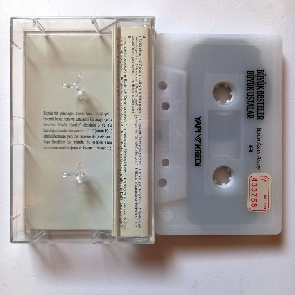 BÜYÜK BESTELER BÜYÜK USTALAR 4/4 - YESARİ ASIM ARSOY - KASET 2.EL