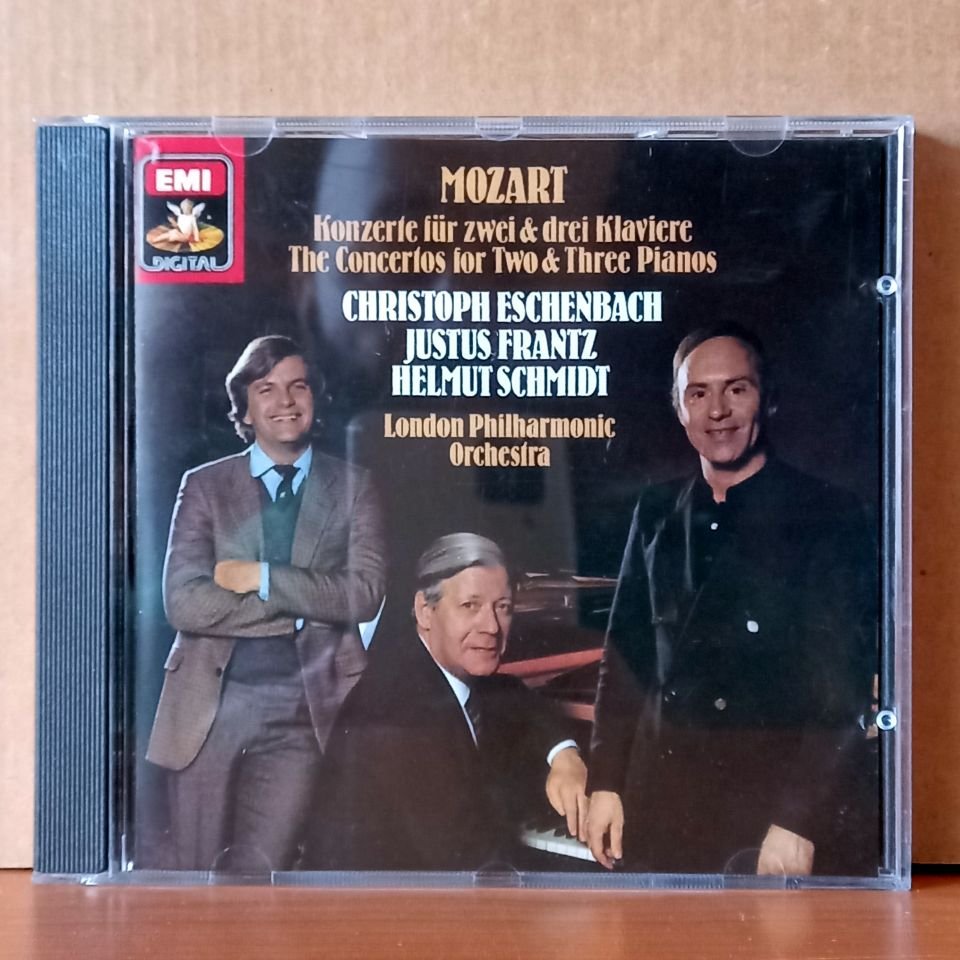 MOZART: KONZERTE FÜR ZWEI & DREI KLAVIERE, THE CONCERTOS FOR TWO & THREE PIANOS / CHRISTOPH ESCHENBACH, JUSTUS FRANTZ, HELMUT SCHMIDT, LONDON PHILHARMONIC ORCHESTRA - CD 2.EL