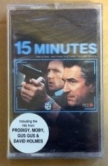 15 MINUTES SOUNDTRACK CASSETTE 2001 GUS GUS DAVID HOLMES PRODIGY MOBY MADE IN TURKEY ''NEW''