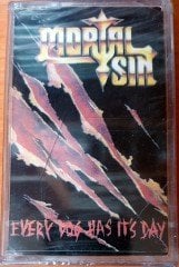 MORTAL SIN - EVERYDOG HAS IT'S DAY CASSETTE MADE IN TURKEY ''NEW''