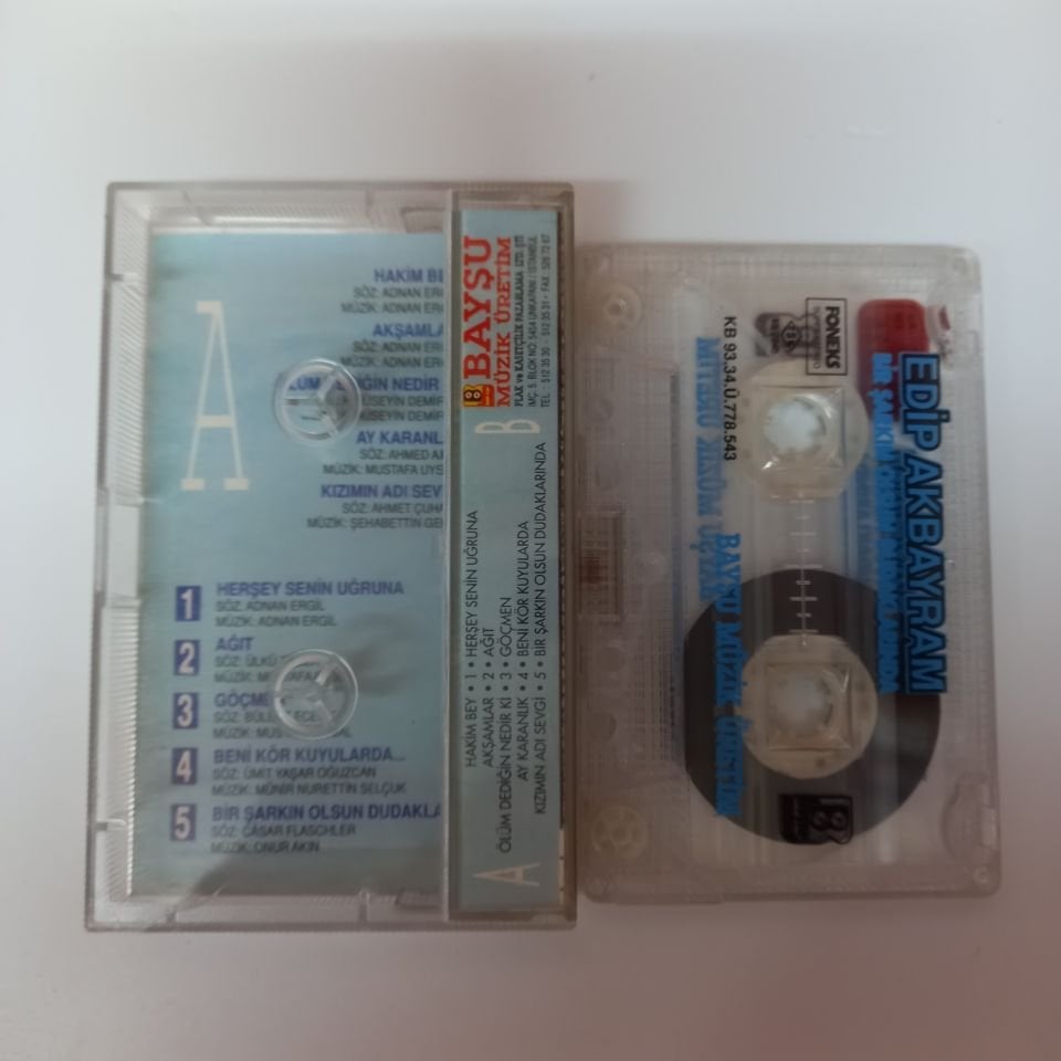 EDİP AKBAYRAM - BİR ŞARKIN OLSUN DUDAKLARINDA (1993) - KASET 2.EL