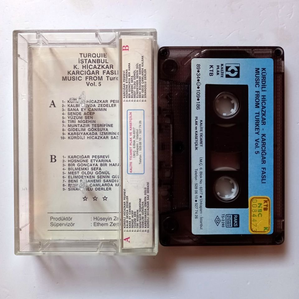 KÜRDİLİ HİCAZKAR - KARCIĞAR FASLI (1989) - KASET 2.EL