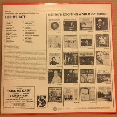 KISS ME KATE SOUNDTRACK  COLE PORTER (1965) 2.EL PLAK