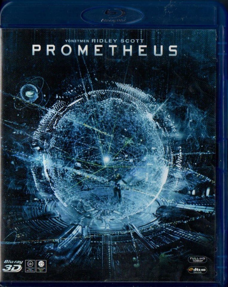 PROMETHEUS - RIDLEY SCOTT - 2D+3D+BONUS - 3 DİSK BLU-RAY 2.EL