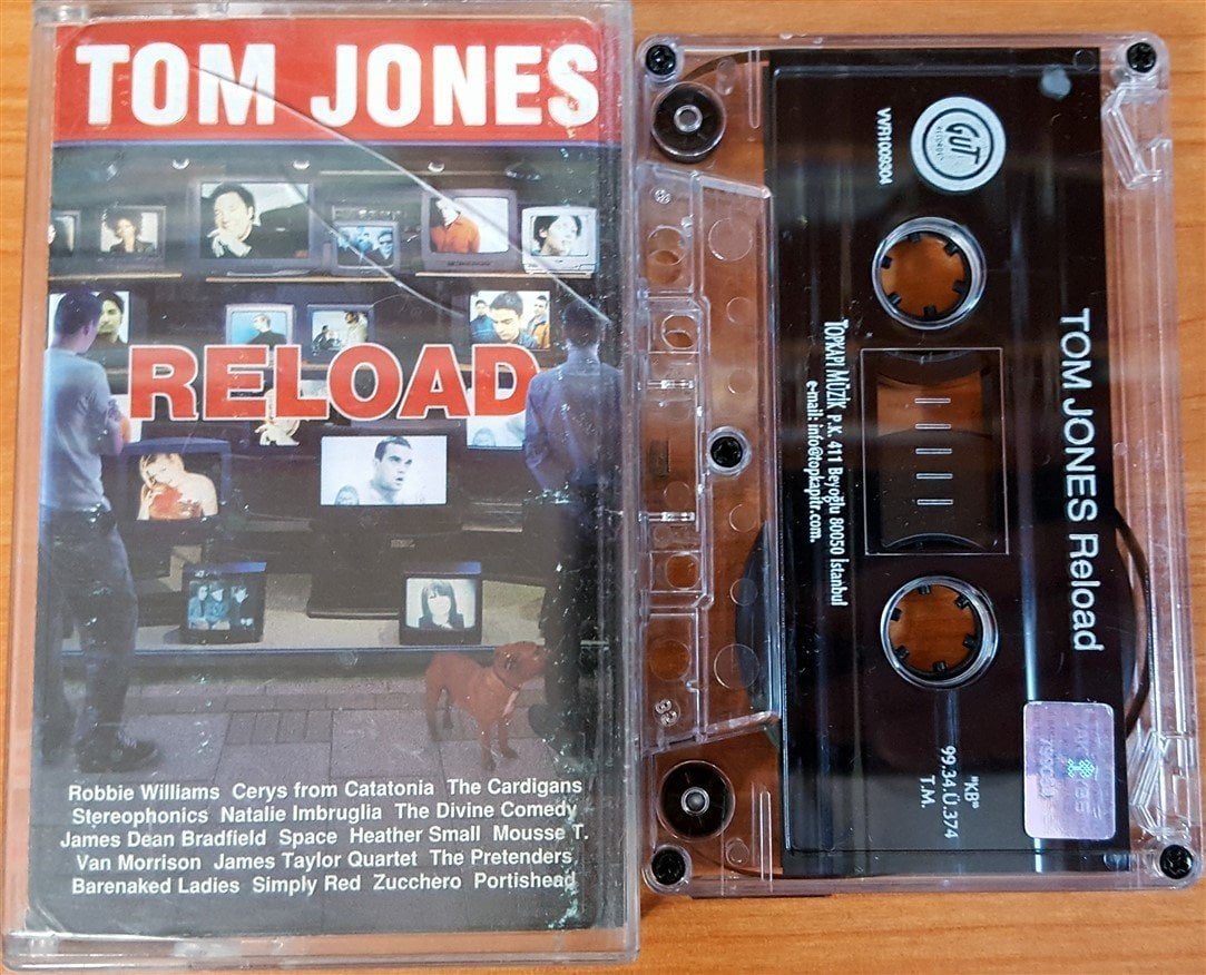 TOM JONES - RELOAD (1999) TOPKAPI CASSETTE MADE IN TURKEY ''USED''