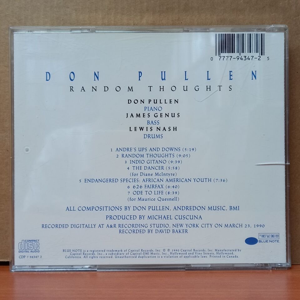 DON PULLEN – RANDOM THOUGHTS (1990) - CD 2.EL
