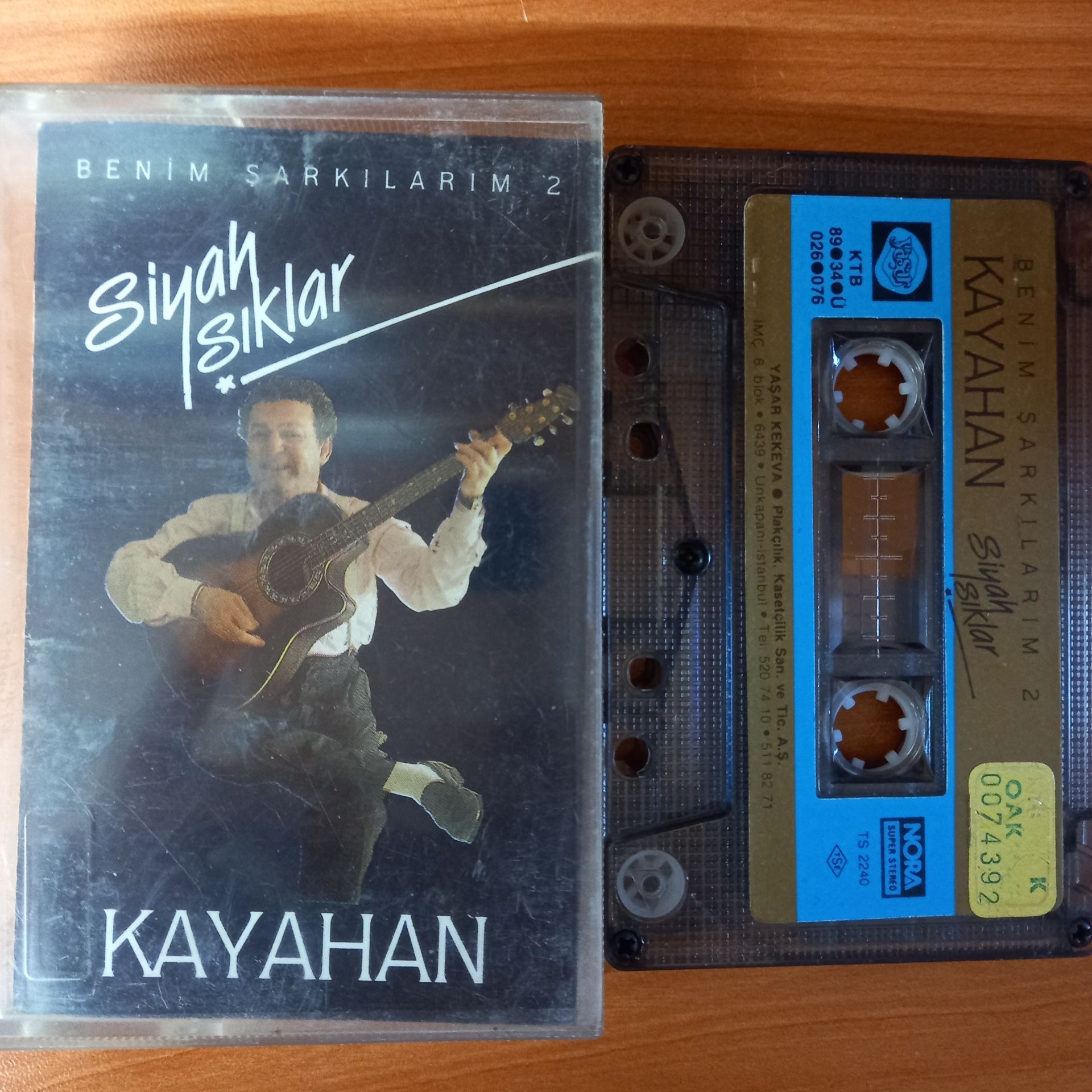 KAYAHAN - SİYAH IŞIKLAR / BENİM ŞARKILARIM 2 (1989) - KASET 2.EL
