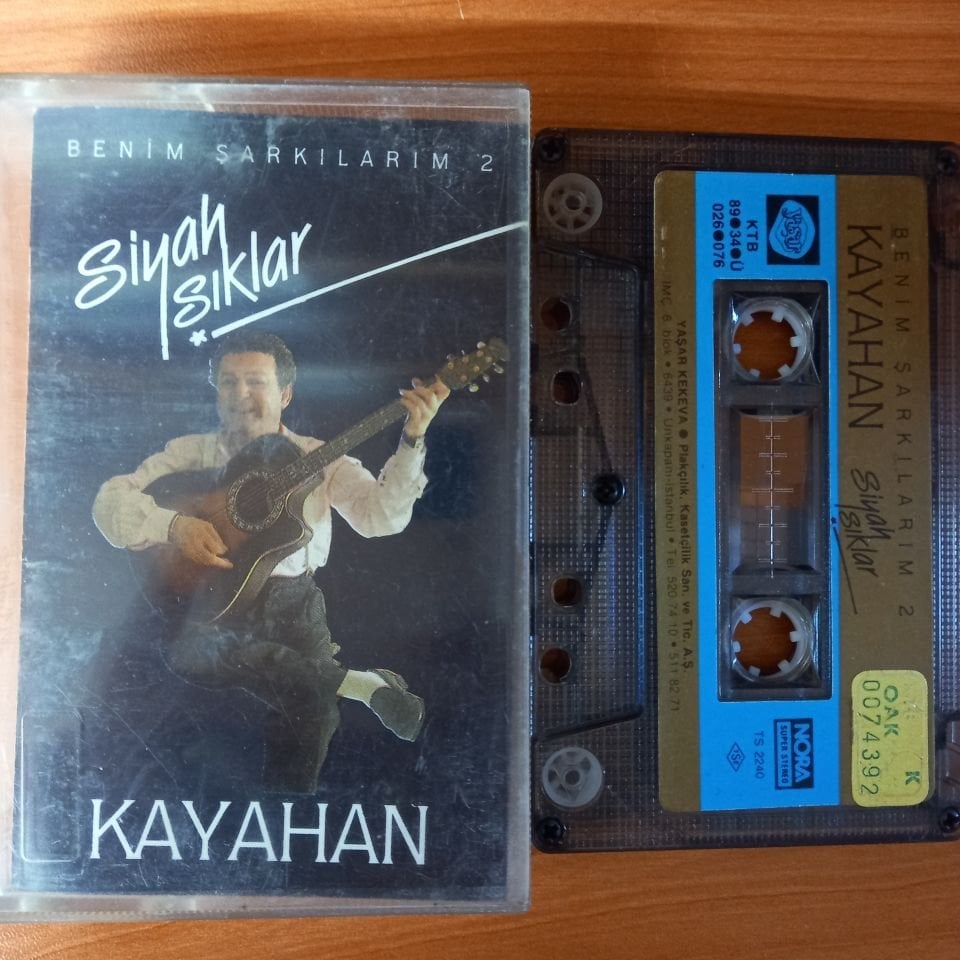 KAYAHAN - SİYAH IŞIKLAR / BENİM ŞARKILARIM 2 (1989) - KASET 2.EL