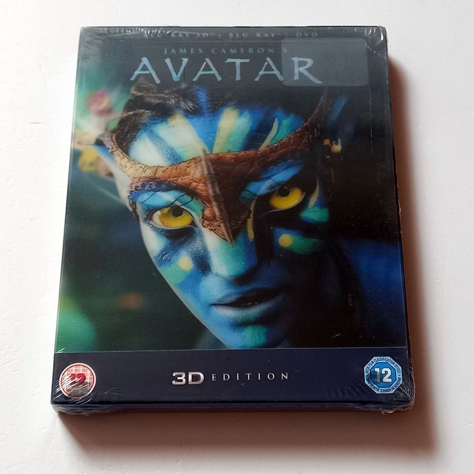 AVATAR 3D - SAM WORTHINGTON, ZOE SALDANA - YÖN.:JAMES CAMERON - BLU-RAY 2 DISC SET 3D HOLOGRAM SLIPCOVER REGION FREE SIFIR TR ALTYAZI YOKTUR