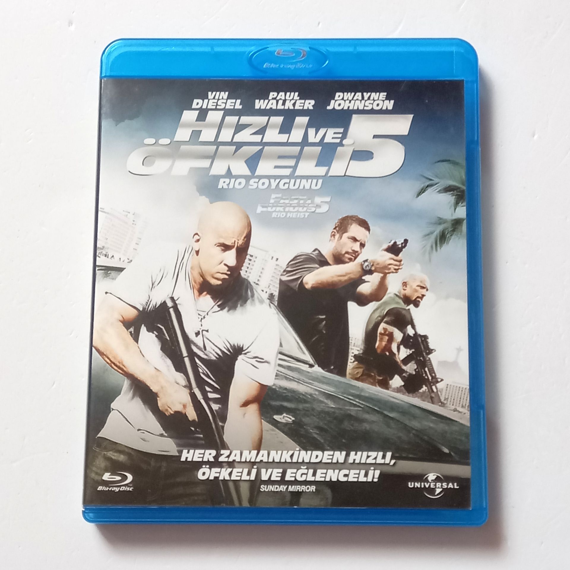 HIZLI VE ÖFKELİ 5 RIO SOYGUNU / FAST & FURIOUS 5 RIO HEIST - VIN DIESEL, PAUL WALKER, DWAYNE JOHNSON - YÖN.: JUSTIN LIN - BLU-RAY 2.EL