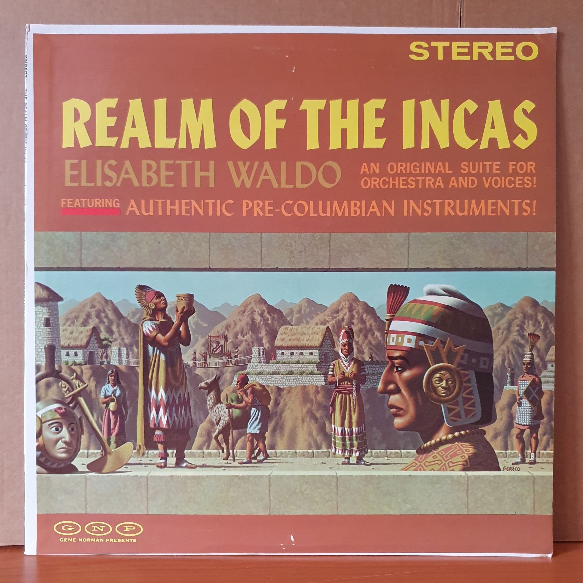 REALM OF THE INCAS / ELISABETH WALDO (1962) - LP 2.EL PLAK