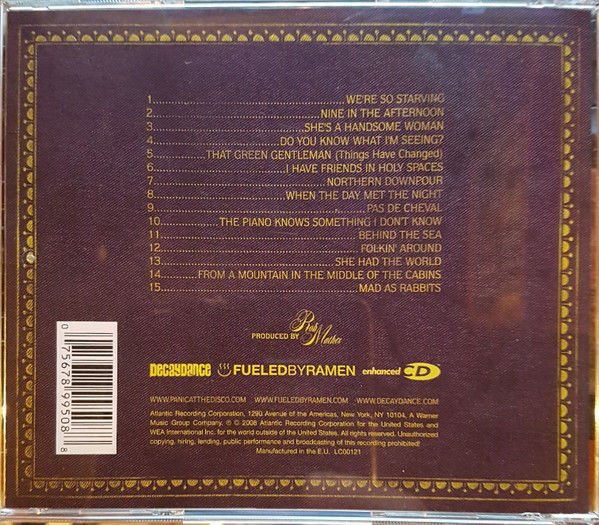 PANIC AT THE DISCO – PRETTY. ODD. (2008) - CD JEWEL CASE AMBALAJINDA SIFIR