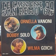 LE CANZONI DI SAN REMO'65 - ORNELLA VANONI, BOBBY SOLO, WILMA GOICH - PLAK 2.EL