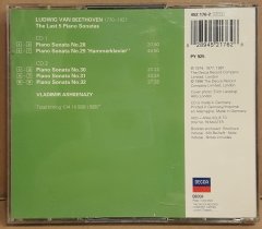 BEETHOVEN - THE LAST 5 PIANO SONATAS / VLADIMIR ASHKENAZY (1996) - 2CD 2.EL
