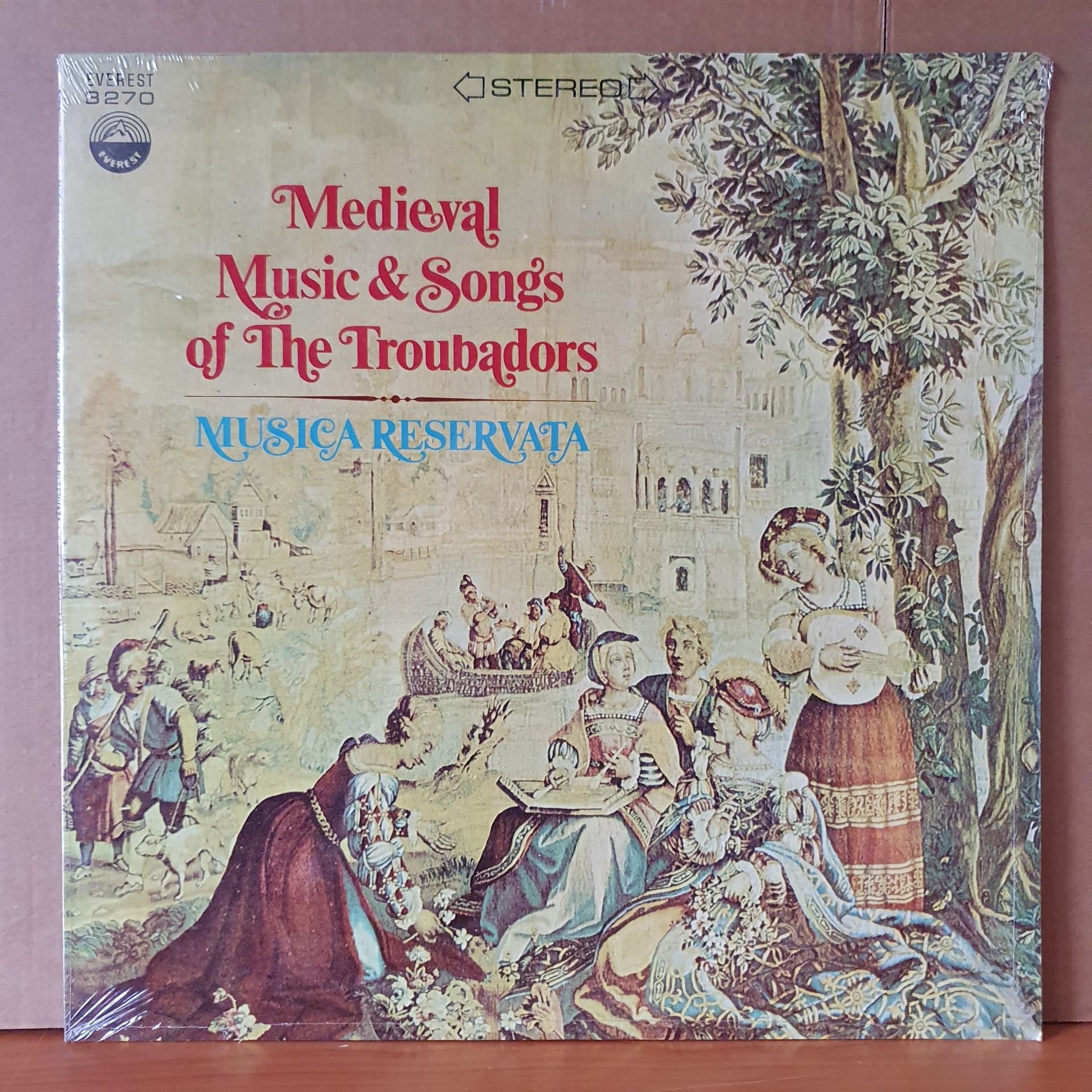 MEDIEVAL MUSIC & SONGS OF THE TROUBADORS / MUSICA RESERVATA (1968) - LP DÖNEM BASKISI SIFIR PLAK