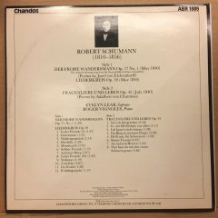 SCHUMANN POEMS EVELYN LEAR ROGER VIGNOLES