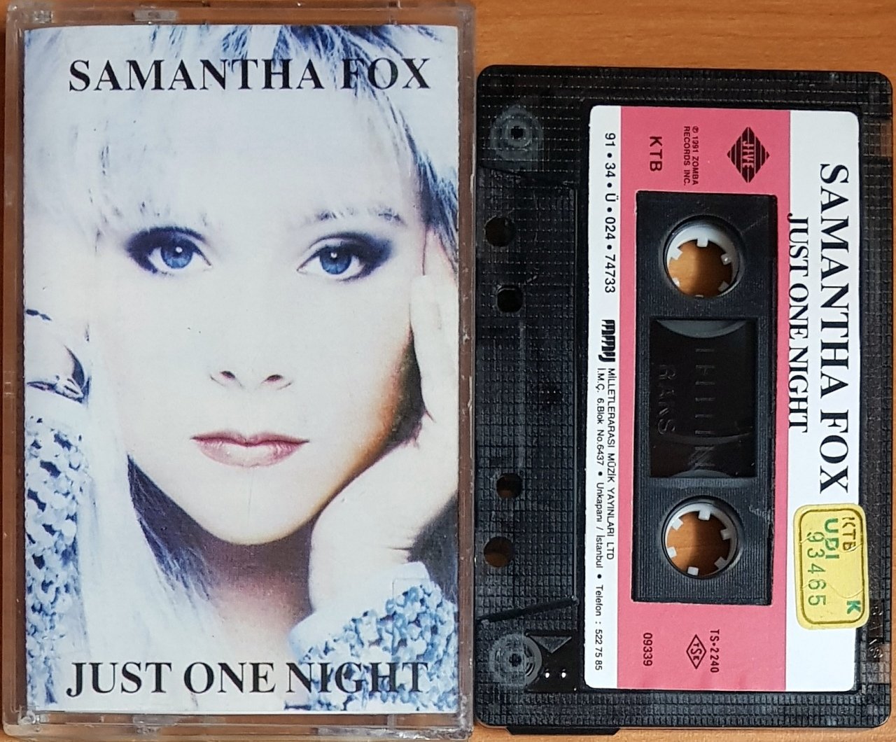 SAMANTHA FOX - JUST ONE NIGHT (1991) MMY KASET 2.EL